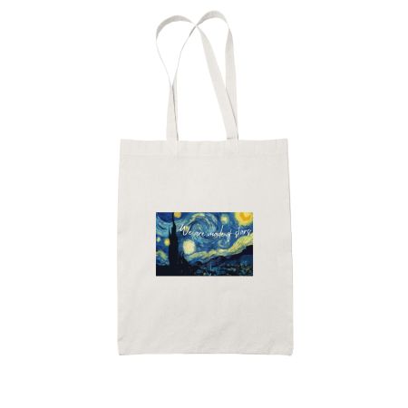 Starry Night - Made of Stars White Tote Bag