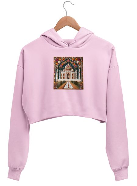 Phool Taj Crop Hoodie