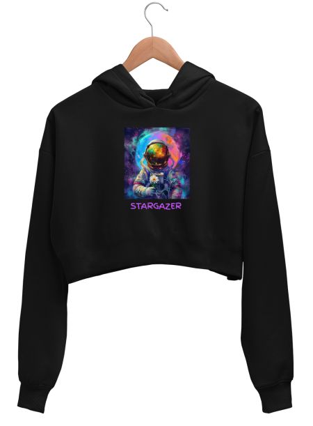 Galactic Romance Crop Hoodie