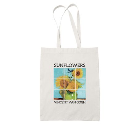 Sunflowers by VV Gogh White Tote Bag