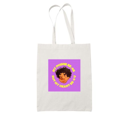 My heart is 4U White Tote Bag