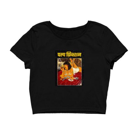 Desi Pulp Fiction Crop Top