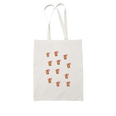 Tote Bag premium brand Teddy  White Tote Bag