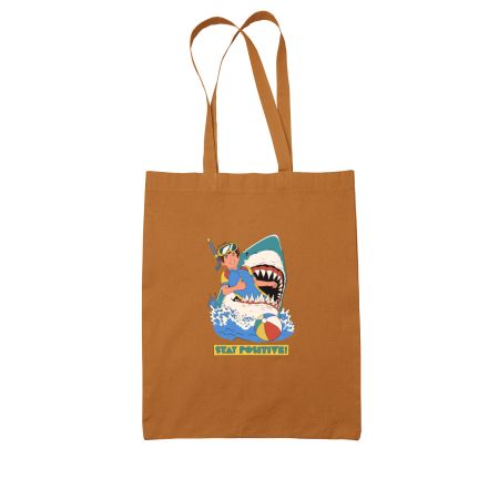 Stay Positive! Colored Tote Bag