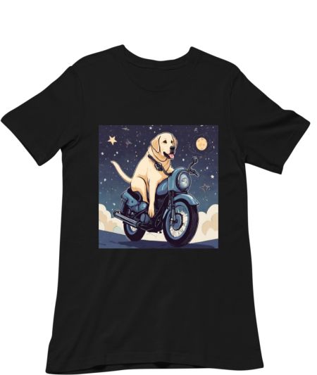 Labrador and Starry Night Regular T-Shirt