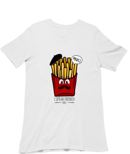 I Speak French Fries Regular T-Shirt