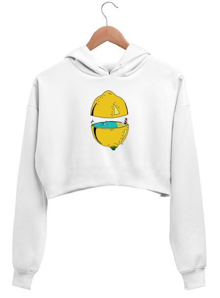 Fresh Lemonade Crop Hoodie