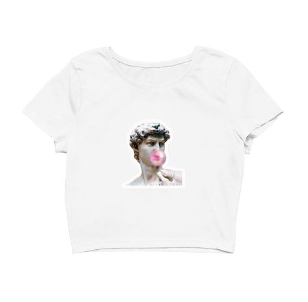 David of Michelangelo Gum Crop Top