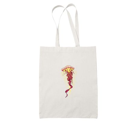 Jellyfish White Tote Bag