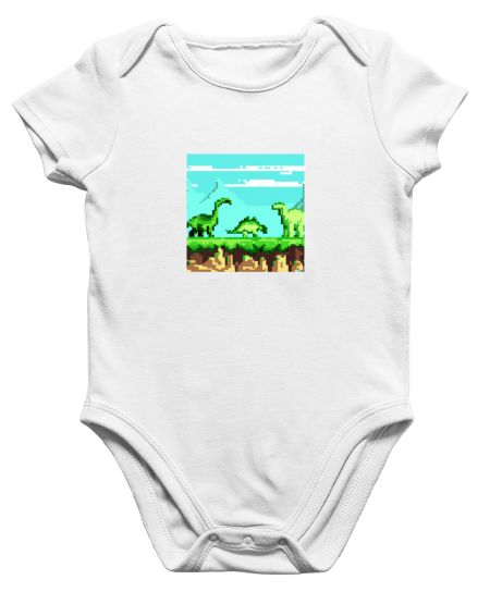 Jurassic Pixel Tee Onesie