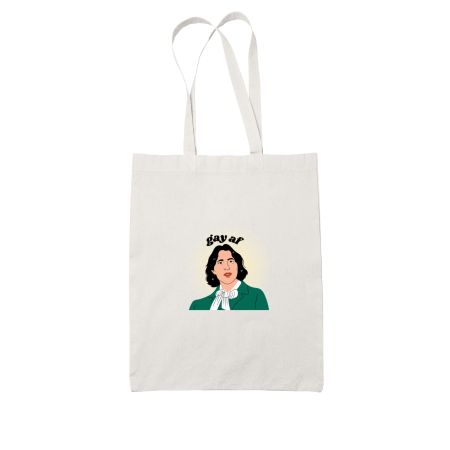 Oscar Wilde Gay AF White Tote Bag