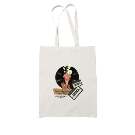 Music is what feelings sound l White Tote Bag