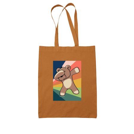 Bear dab Colored Tote Bag