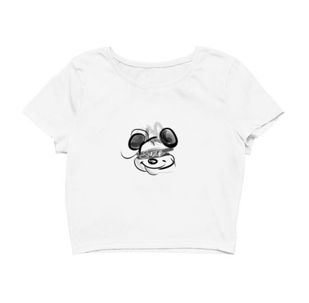 smile mickey Crop Top