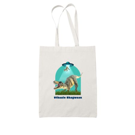 Dinosaur meme White Tote Bag