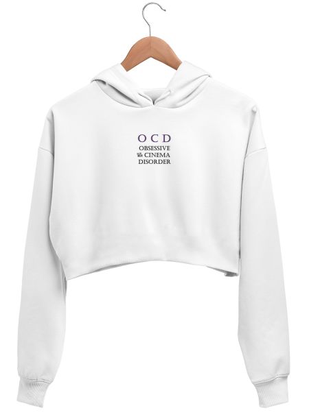 OCD- Obsessive Cinema Disorder Crop Hoodie