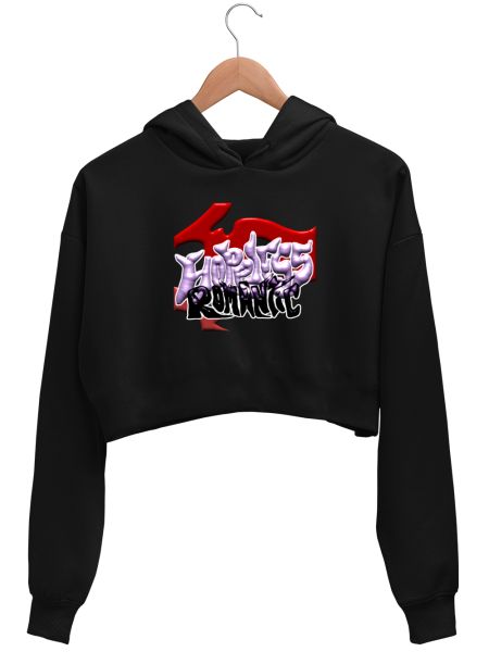 Hopeless romantic  Crop Hoodie