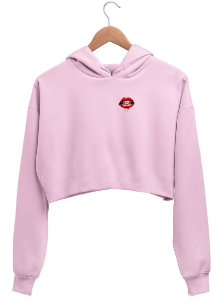 Lip Crop Hoodie