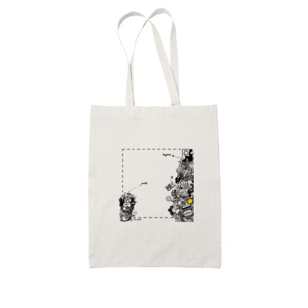 Anxiety vs Happiness  White Tote Bag