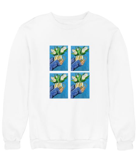 Cute flower vase tote bag  Sweatshirt