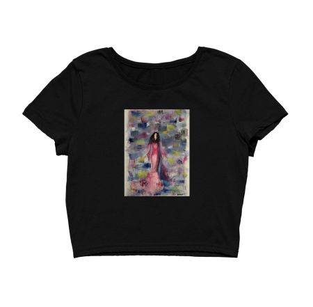 Original painting'sted tshirt  Crop Top