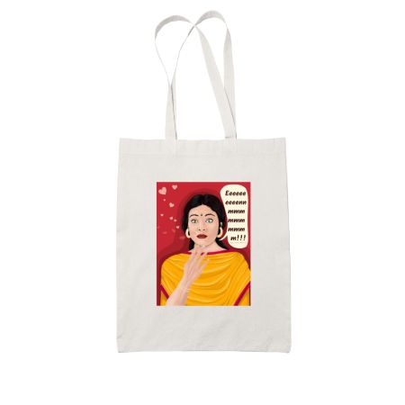 KAJOL- K3G White Tote Bag