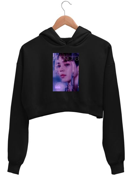 Bts jimin euphoria fanart Crop Hoodie