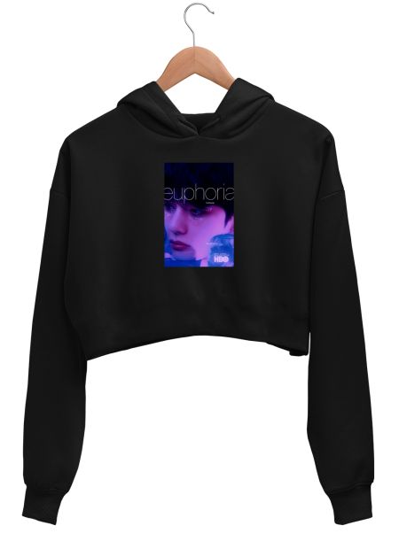 Bts V euphoria fanart  Crop Hoodie