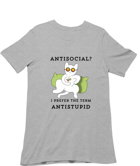 Anti stupid cat Regular T-Shirt