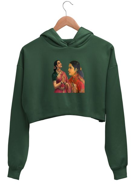 Tamil  Crop Hoodie
