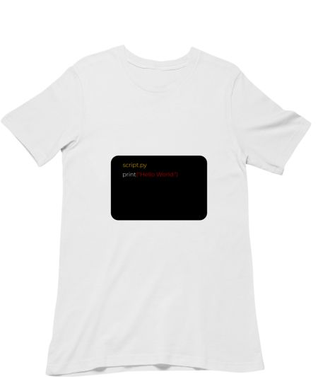 Hello world - nerd programmer Regular T-Shirt