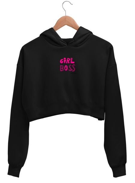 Girl Boss Crop Hoodie