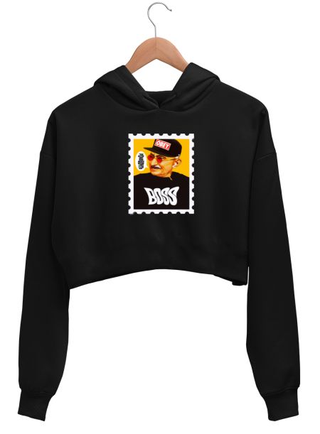 Boss Bapu Crop Hoodie