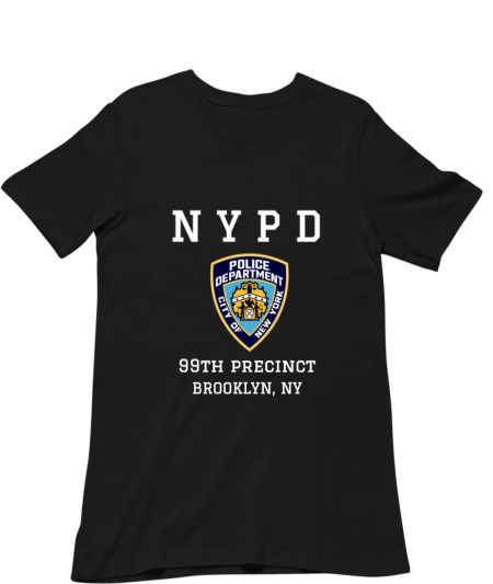 BROOKLYN 99 (NYPD) - White Text Regular T-Shirt