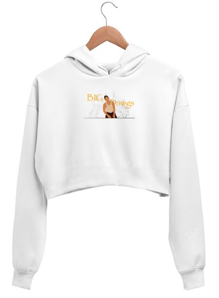 Big dawgs song design Crop Hoodie