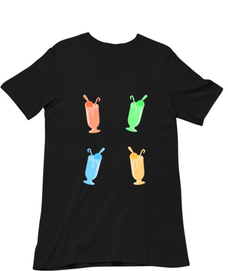 Milk  Shake Icecream Illustration Regular T-Shirt