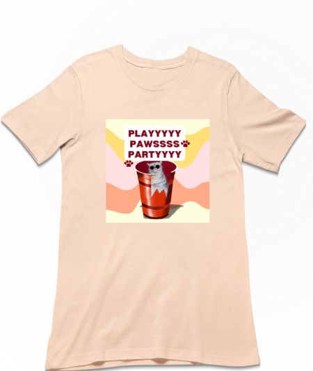 Party cat funny Regular T-Shirt