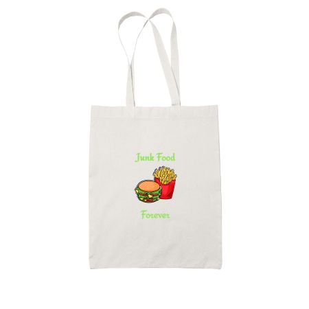 Junk Food Forever White Tote Bag