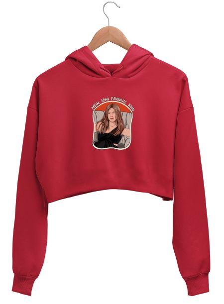 Rachel Green in india Crop Hoodie