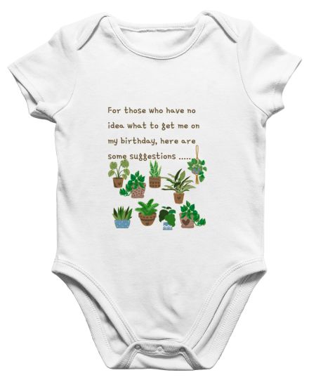 Birthday gift for plant lover Onesie