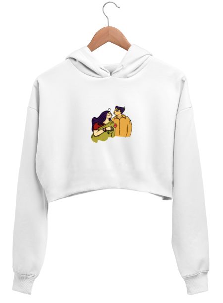 Couples  Crop Hoodie