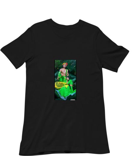 Best radhe krishna desin with osm t shirt in green Classic T-Shirt