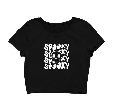 Spooky Skull Halloween special Crop Top
