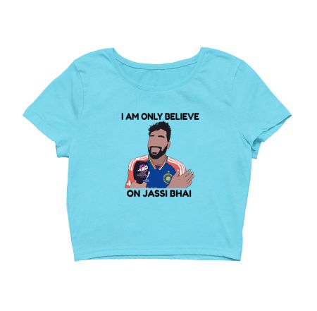 Believe on Jassi Bhai - Siraj & Bumrah Crop Top