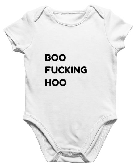 Boo F*cking Hoo Halloween Text Onesie