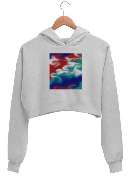 Shrestha's art pattern 2 Crop Hoodie