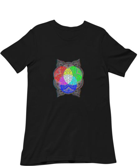 Trippy Mandala Art Regular T-Shirt