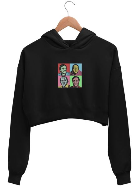 Ghazal retro Crop Hoodie