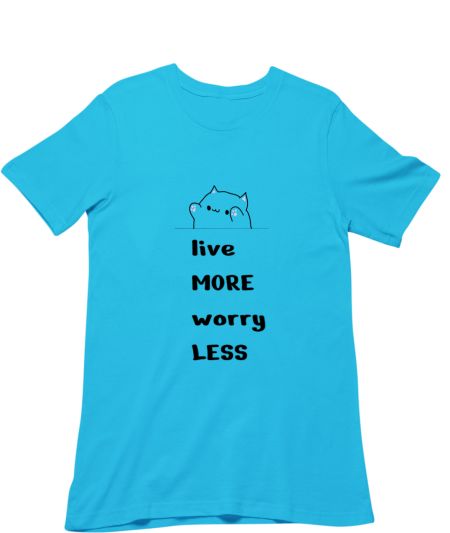 live more worry less Classic T-Shirt