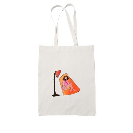 Lamp Girl Tote Bag